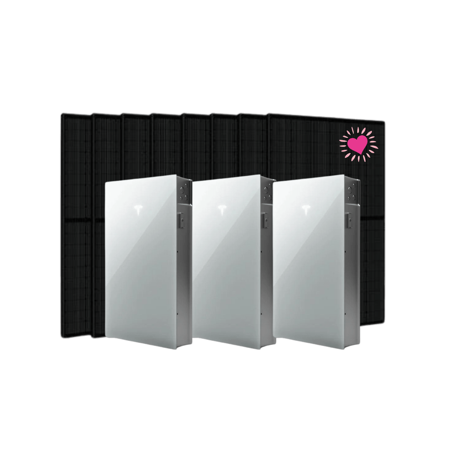 MyPwr3X 14.0 kW Solar Energy System + 3 Tesla Powerwall 3 (40.5kWh) Battery Home Backup. *Net Cost after Incentives. Lifetime Savings $110,000 or More! - Sunlove Solar